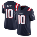 Custom #10 Navy NE Football Shirt Top