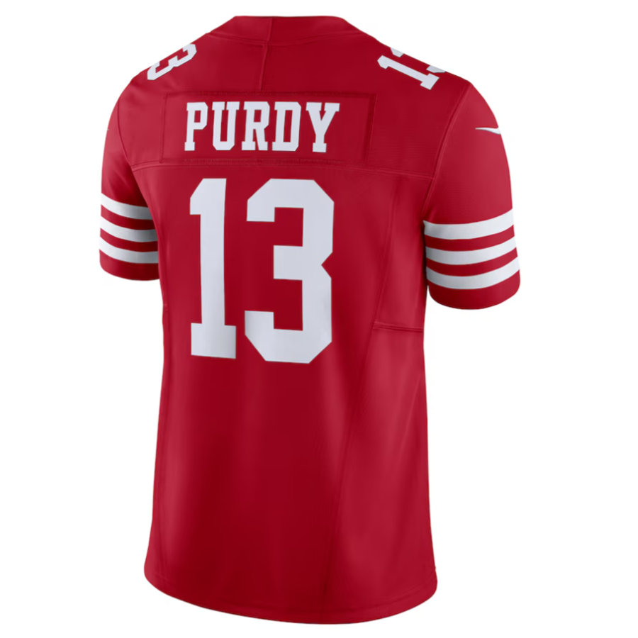 Custom #13 Scarlet SF Football Shirt Top