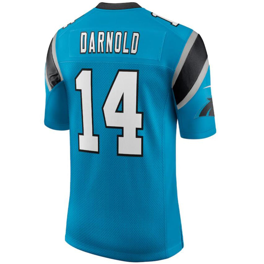 Custom #14 Blue CAR Football Shirt Top