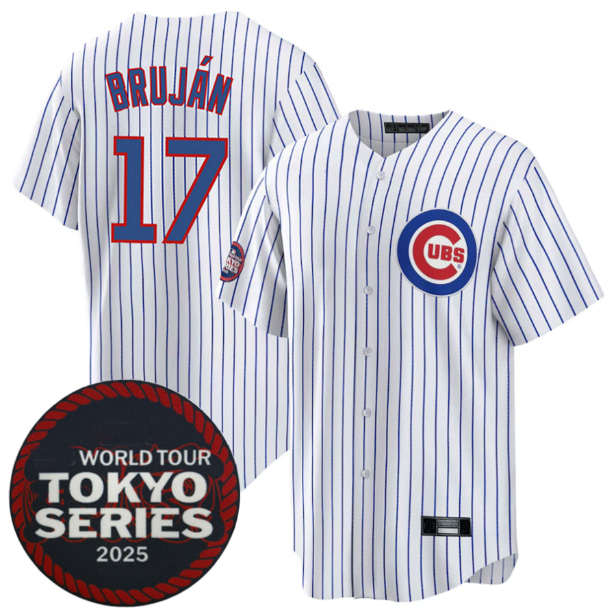 Custom #17 White 2025 CHC Baseball Shirt Top