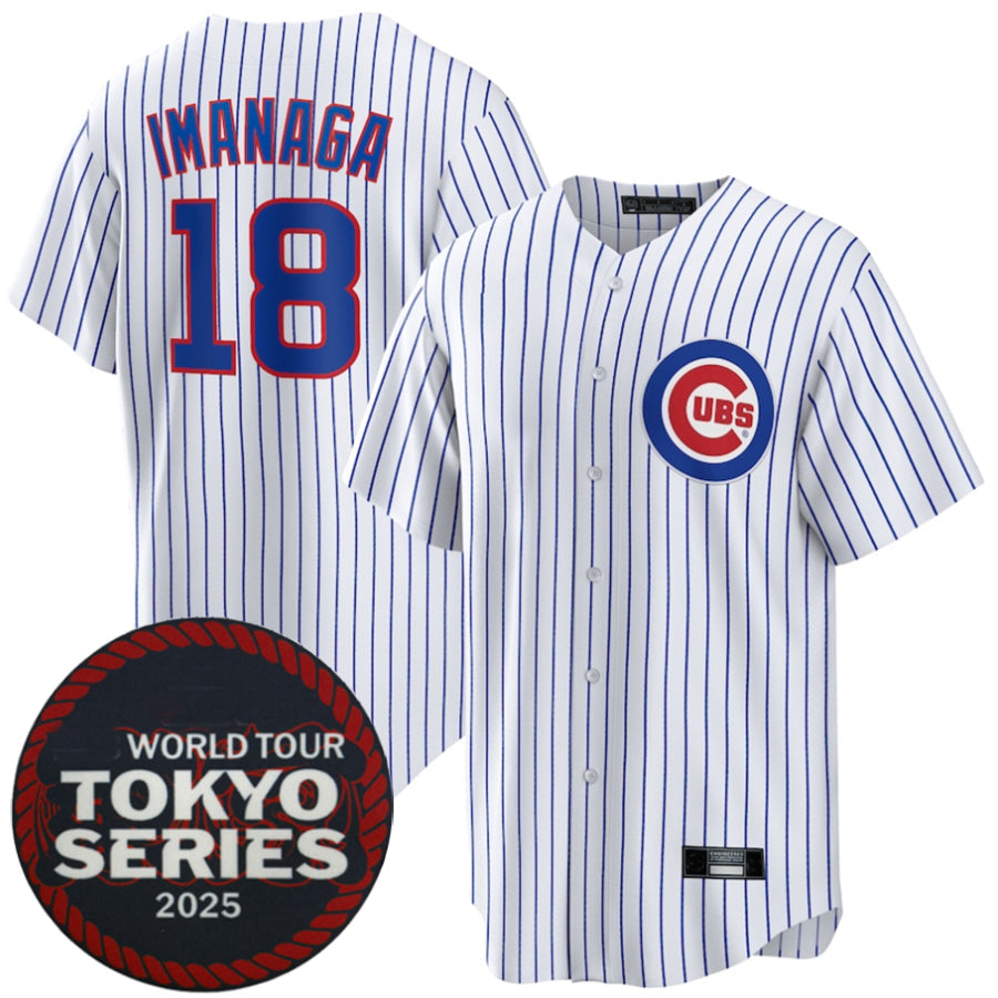 Custom #18 White 2025 CHC Baseball Shirt Top