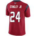 Custom #24 Red HOU Football Shirt Top