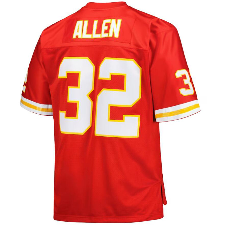 Custom #32 Red 1994 KC Football Shirt Top