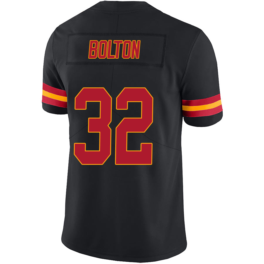 Custom #32 Black KC Football Shirt Top