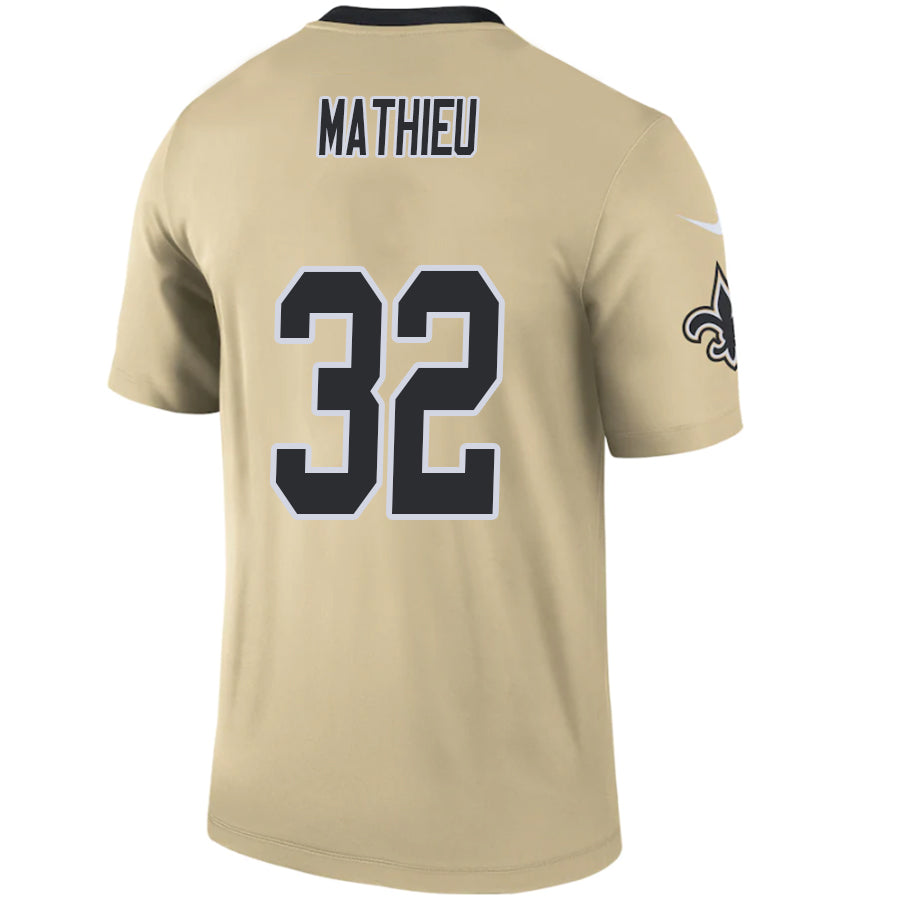 Custom #32 Gold NO Football Shirt Top