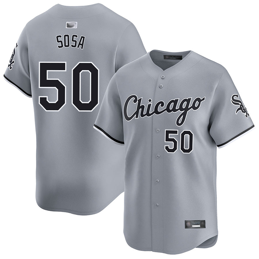 Custom #50 Gray CWS Baseball Shirt Top