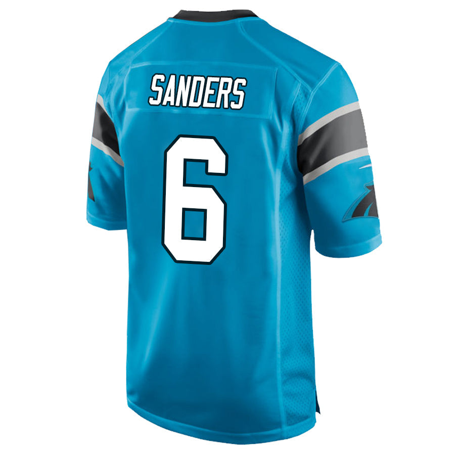 Custom #6 Blue CAR Football Shirt Top