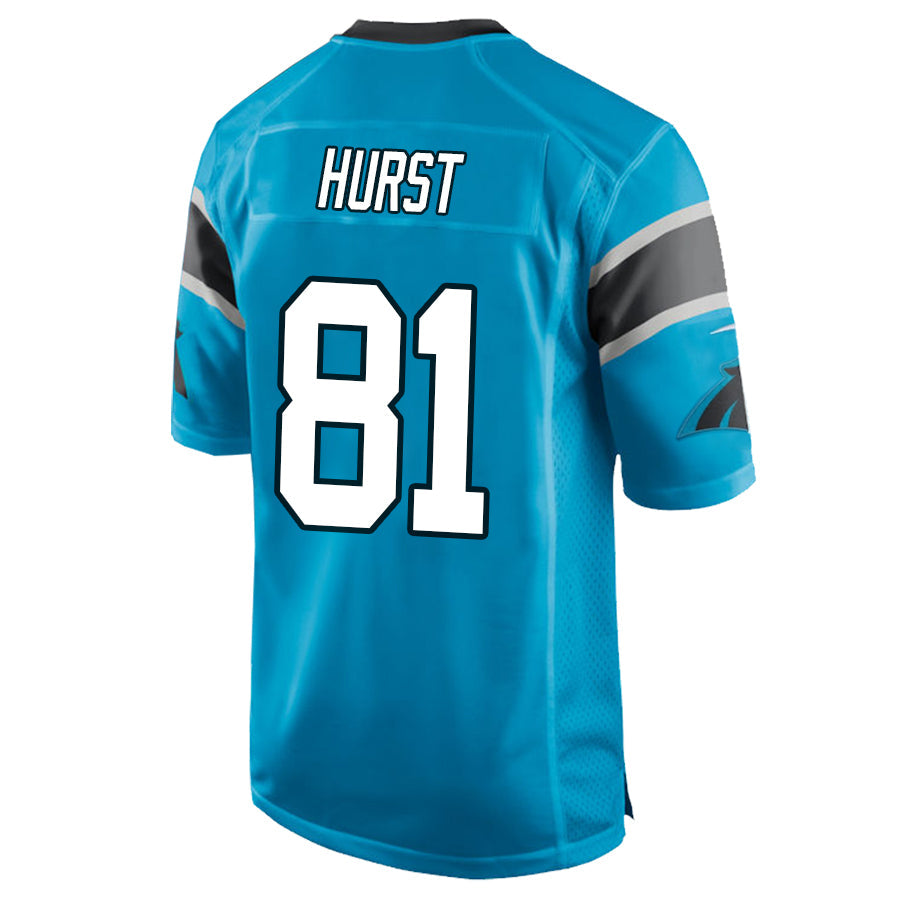 Custom #81 Blue CAR Football Shirt Top