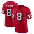Custom #8 Scarlet SF Football Shirt Top