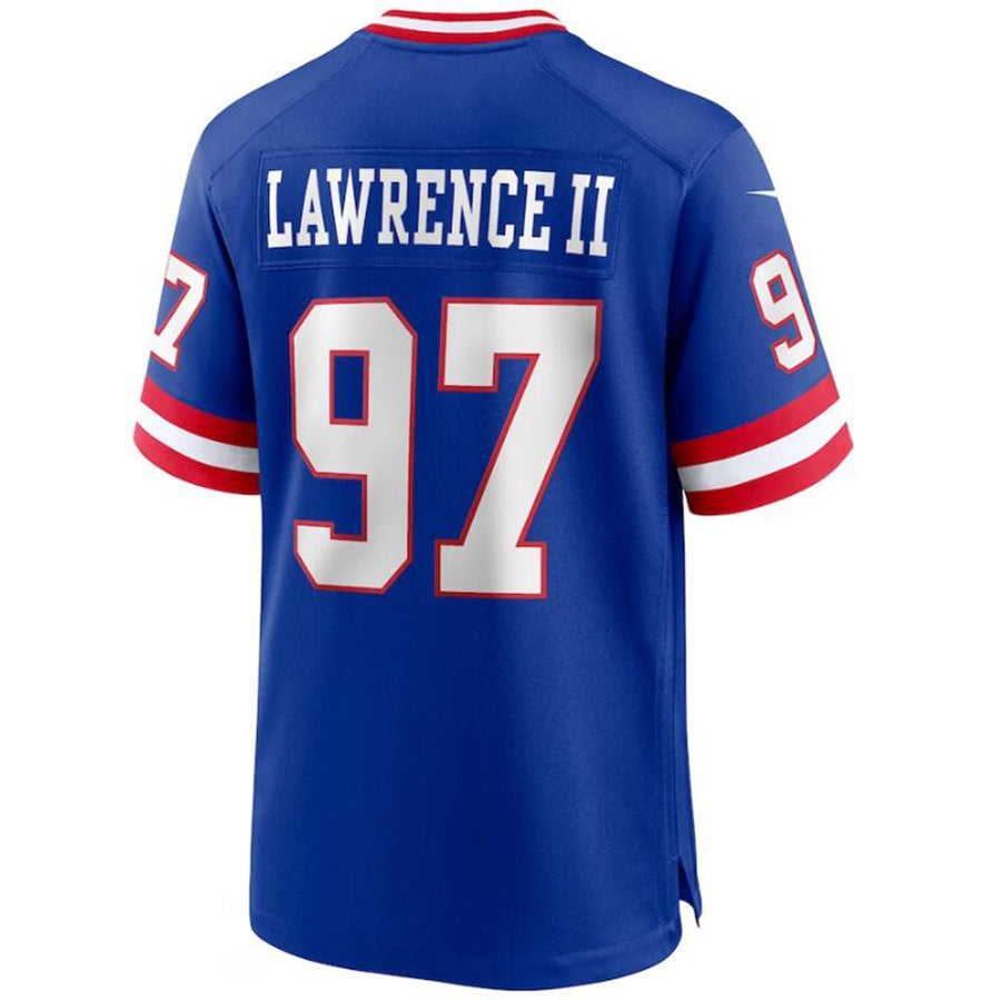Custom #97 Royal NYG Football Shirt Top