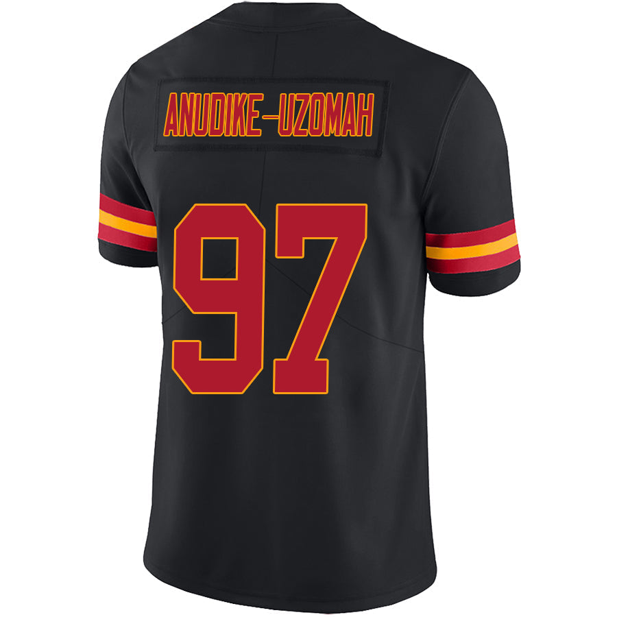 Custom #97 Black KC Football Shirt Top