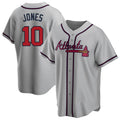 Custom #10 Gray ATL Baseball Shirt Top