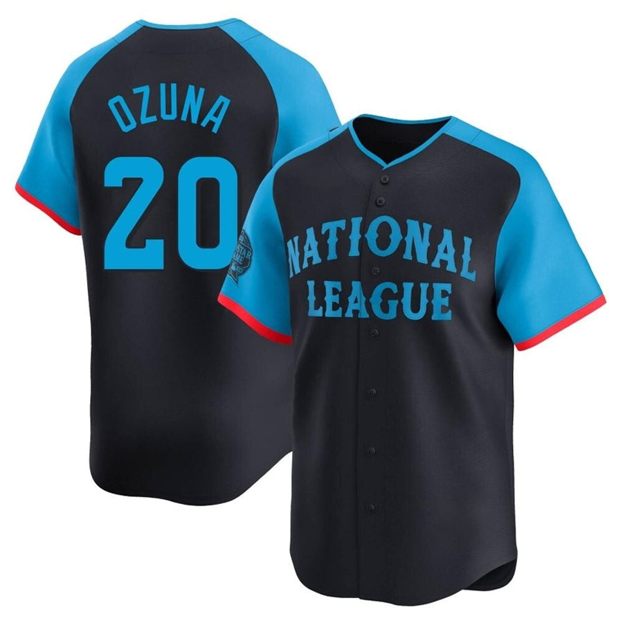 Custom #20 Navy All Star ATL Baseball Shirt Top