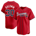 Custom #30 Red ATL Baseball Shirt Top
