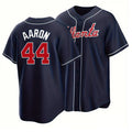 Custom #44 Navy ATL Baseball Shirt Top