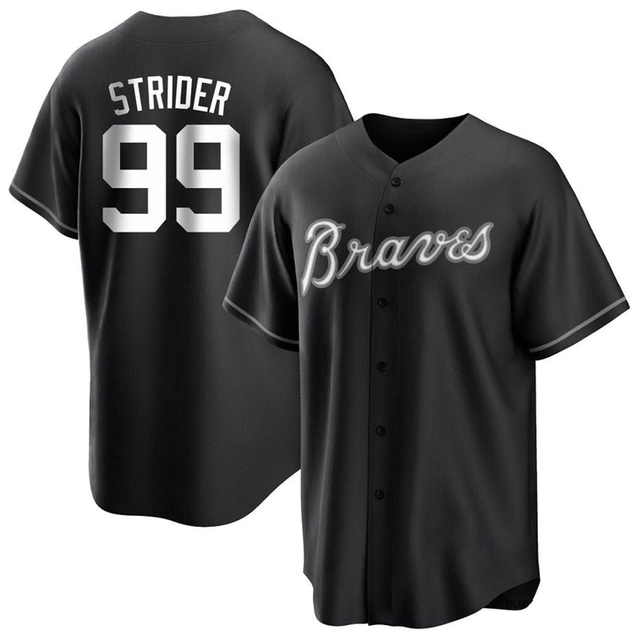 Custom #99 Black ATL Baseball Shirt Top