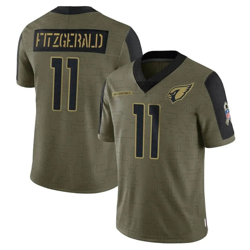 Custom #11 Olive ARI Football Shirt Top
