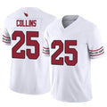 Custom #25 White ARI Football Shirt Top