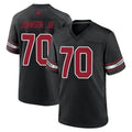 Custom #70 Black ARI Football Shirt Top
