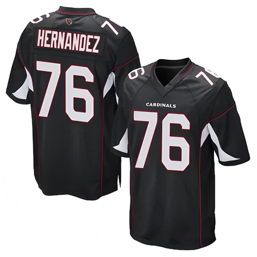 Custom #76 Black ARI Football Shirt Top