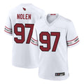 Custom #97 White ARI Football Shirt Top