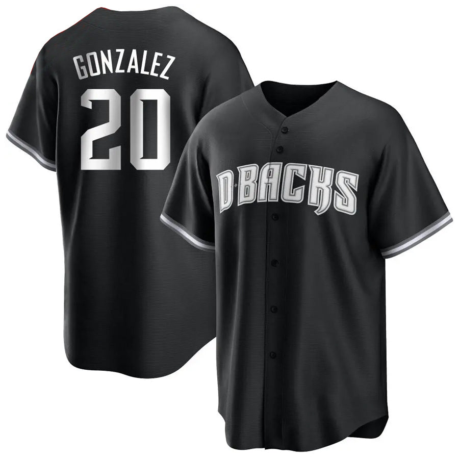 Custom #20 Black ARI Baseball Shirt Top