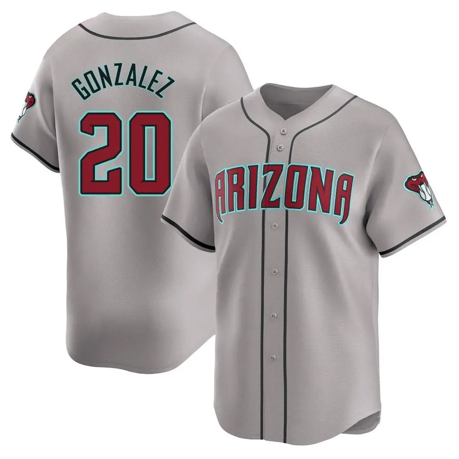 Custom #20 Gray ARI Baseball Shirt Top