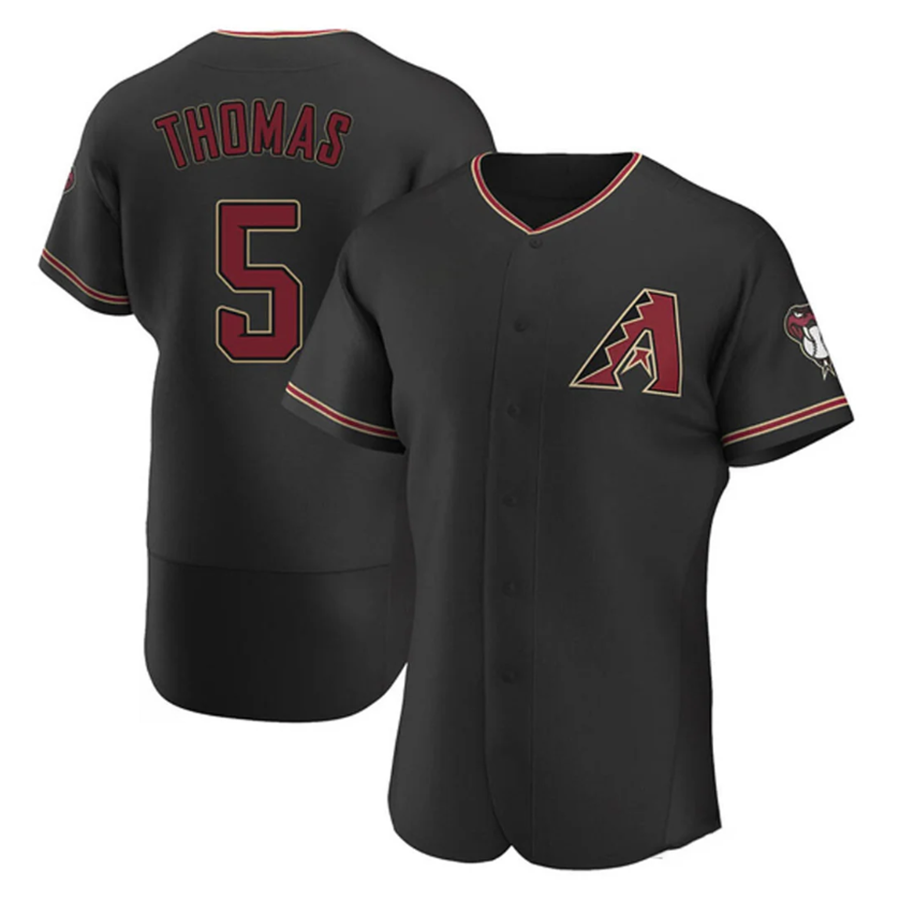 Custom #5 Black ARI Baseball Shirt Top