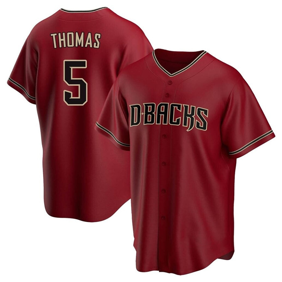 Custom #5 Red ARI Baseball Shirt Top