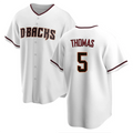 Custom #5 White ARI Baseball Shirt Top