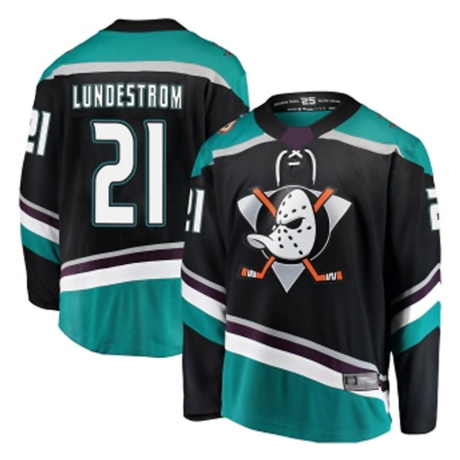 Custom #21 Black ANA Hockey Shirt Top