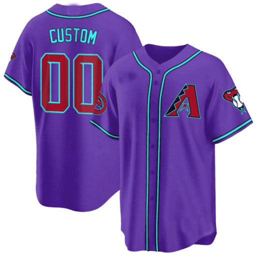 Custom A.Diamondbacks Cool Base Game Jersey V2 篓C All Stitched Baseball Jerseys