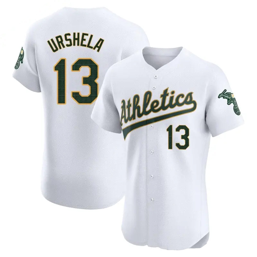 Custom #13 White OAK Baseball Shirt Top