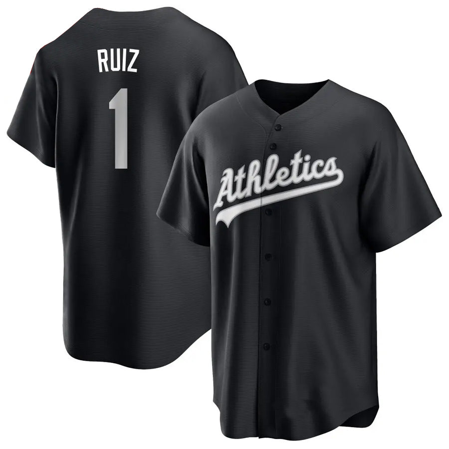 Custom #1 Black OAK Baseball Shirt Top