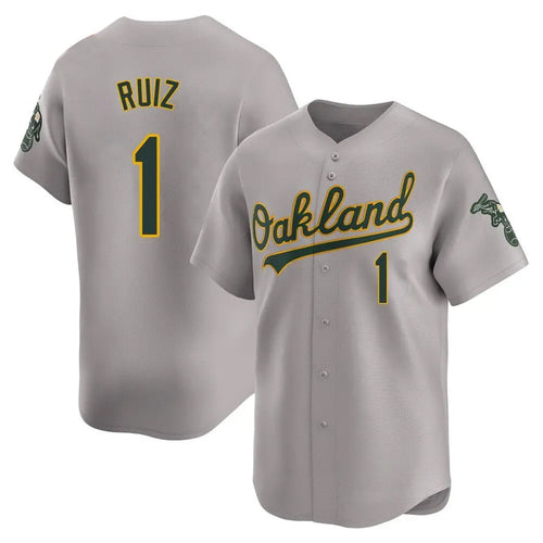 Custom #1 Gray OAK Baseball Shirt Top
