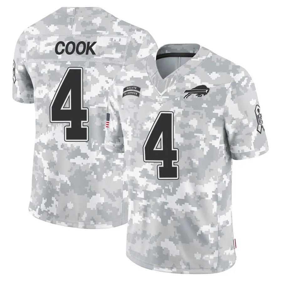 Custom #4 BUF Football Shirt Top