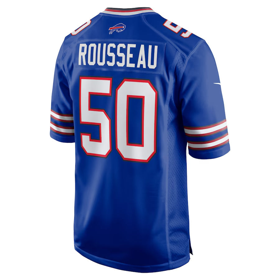 Custom #50 Royal BUF Football Shirt Top