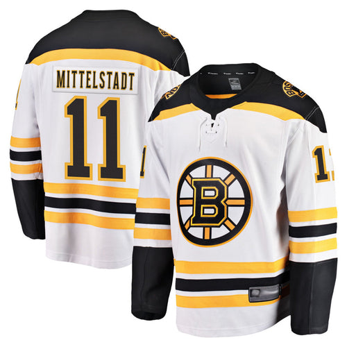 Custom #11 White BOS Football Shirt Top