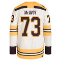 Custom #73 Beige BOS Hockey Shirt Top