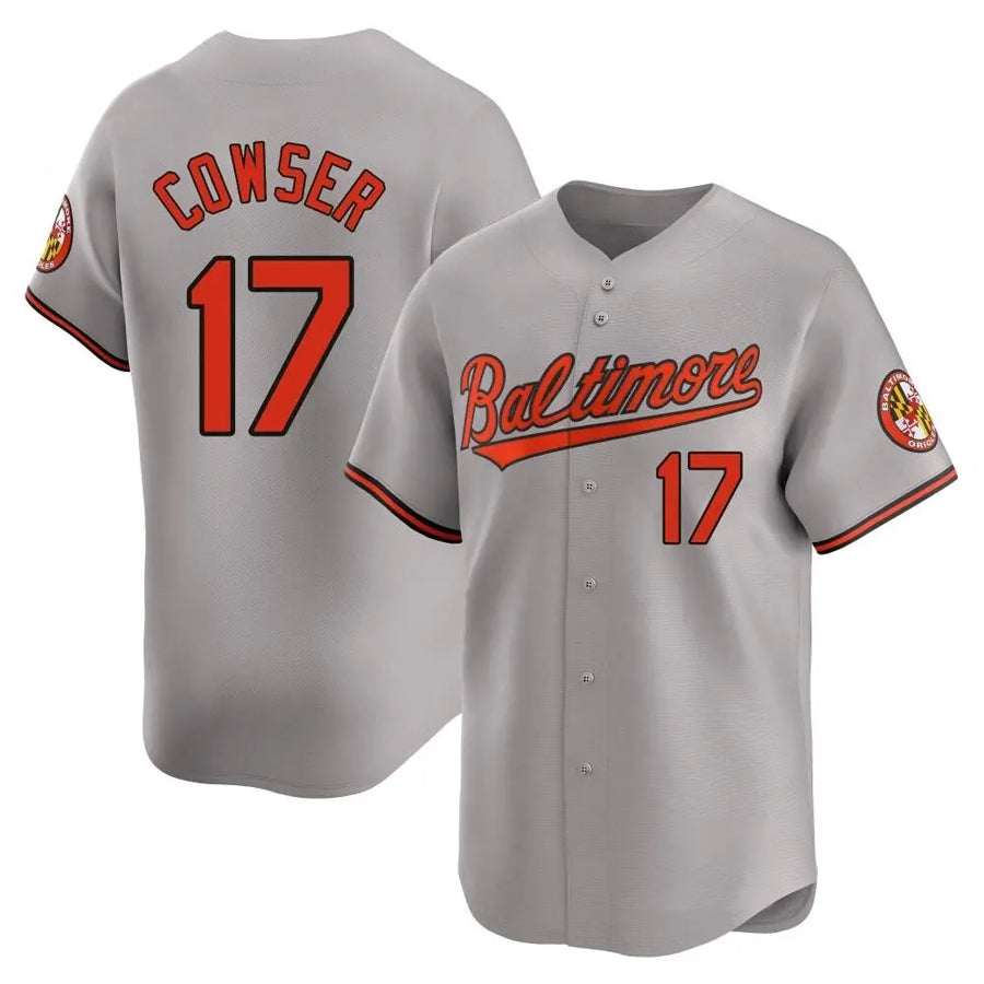 Custom #17 Gray BAL Baseball Shirt Top