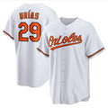Custom #29 White BAL Baseball Shirt Top