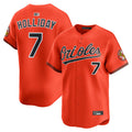 Custom #7 Orange BAL Baseball Shirt Top