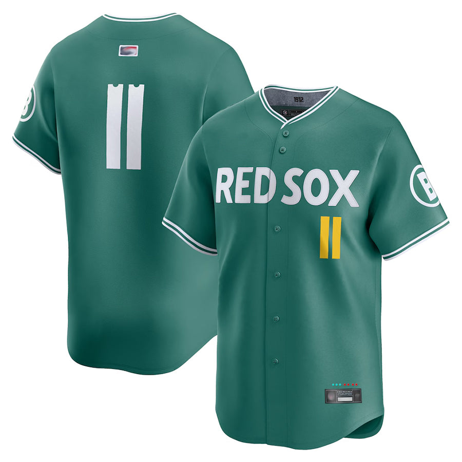 Custom #11 Green City Connect BOS Baseball Shirt Top