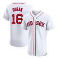 Custom #16 White BOS Baseball Shirt Top