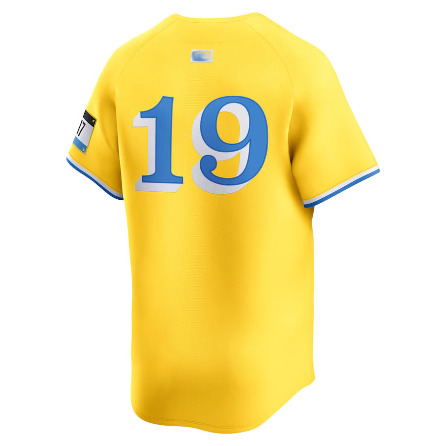 Custom #19 Gold City Connect BOS Baseball Shirt Top