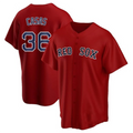 Custom #36 Red BOS Baseball Shirt Top