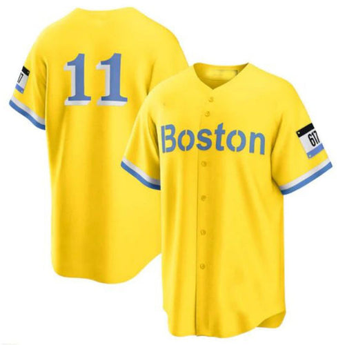 Custom #11 Gold City Connect BOS Baseball Shirt Top