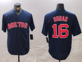 Custom #16 Navy BOS Baseball Shirt Top