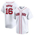 Custom #16 White BOS Baseball Shirt Top