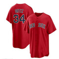 Custom #34 Red BOS Baseball Shirt Top